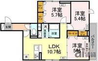 東京都中野区白鷺3(アパート)の賃貸物件の間取り