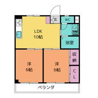 塩田ハイツ Aの間取り