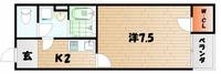 山口県下関市笹山町(アパート)の賃貸物件の間取り