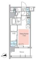 東京都文京区春日1(マンション)の賃貸物件の間取り