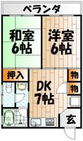 片野レジデンスの間取り