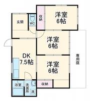 岐阜県岐阜市岩田西1(一戸建)の賃貸物件の間取り