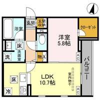 埼玉県さいたま市浦和区北浦和2(アパート)の賃貸物件の間取り