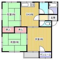 〇アーバン・タムラ1の間取り