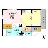 埼玉県草加市中央2(アパート)の賃貸物件の間取り