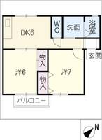 クレールセゾン A棟の間取り