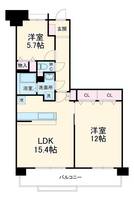 スペリアシティ名南アネックスVの間取り