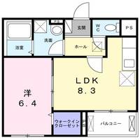 神奈川県川崎市宮前区初山1(アパート)の賃貸物件の間取り