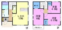 栃木県宇都宮市石井町(一戸建)の賃貸物件の間取り