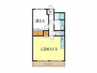 兵庫県加古川市別府町新野辺北町5(アパート)の賃貸物件の間取り