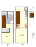 東京都北区西ケ原4(アパート)の賃貸物件の間取り
