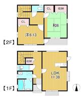 茨城県日立市大沼町1(一戸建)の賃貸物件の間取り