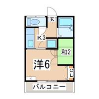 福島県郡山市田村町徳定字下河原(アパート)の賃貸物件の間取り