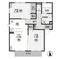 群馬県邑楽郡大泉町大字古氷(アパート)の賃貸物件の間取り
