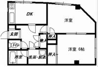 福岡県福岡市博多区上川端町(マンション)の賃貸物件の間取り