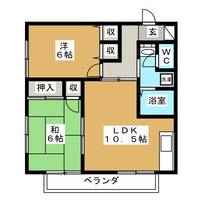 パークハイツ花伊B棟の間取り