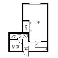 大阪府大阪市阿倍野区天王寺町北2(マンション)の賃貸物件の間取り