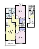 福島県福島市松川町字脇原(アパート)の賃貸物件の間取り