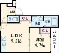 兵庫県神戸市兵庫区浜中町2(アパート)の賃貸物件の間取り
