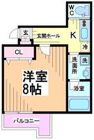 神奈川県川崎市多摩区中野島6(マンション)の賃貸物件の間取り