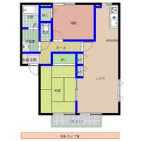 茨城県水戸市吉沢町(アパート)の賃貸物件の間取り