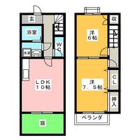 岐阜県羽島郡笠松町長池(一戸建)の賃貸物件の間取り