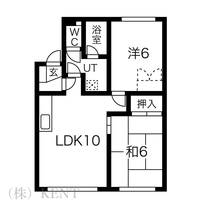プレザントKハイツ 1号棟の間取り
