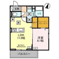 埼玉県さいたま市浦和区上木崎4(アパート)の賃貸物件の間取り