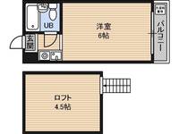 大阪府大阪市東住吉区西今川4(マンション)の賃貸物件の間取り