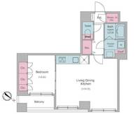 東京都中央区日本橋浜町3(マンション)の賃貸物件の間取り