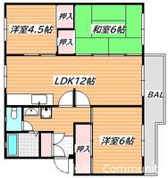 千葉県船橋市習志野台3(マンション)の賃貸物件の間取り