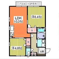 千葉県銚子市清川町1(アパート)の賃貸物件の間取り
