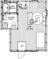 From 1st omotesando デザイナーズの間取り