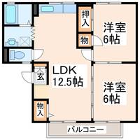 パークヒルA・Bの間取り