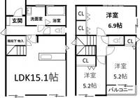 物件の間取り画像