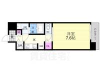 京都府京都市右京区太秦森ケ前町(マンション)の賃貸物件の間取り