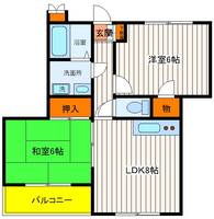 東京都日野市新町1(マンション)の賃貸物件の間取り