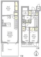 アジールコート都立大学の間取り