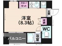 シティパレス天神南の間取り