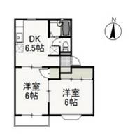 サンライズ久米 Aの間取り
