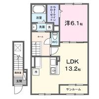 東京都日野市東豊田4(アパート)の賃貸物件の間取り