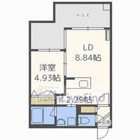 北海道札幌市厚別区厚別南1(マンション)の賃貸物件の間取り