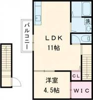 大阪府泉佐野市鶴原(アパート)の賃貸物件の間取り