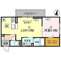 滋賀県東近江市佐生町(アパート)の賃貸物件の間取り