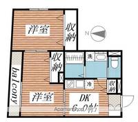 東京都中野区東中野1(マンション)の賃貸物件の間取り