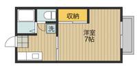 広島県福山市加茂町大字下加茂(アパート)の賃貸物件の間取り