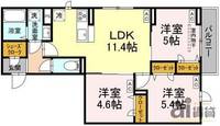 東京都中野区白鷺3(アパート)の賃貸物件の間取り
