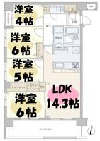 埼玉県越谷市瓦曽根2(アパート)の賃貸物件の間取り