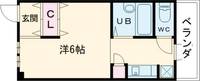 大阪府東大阪市長栄寺(マンション)の賃貸物件の間取り