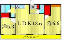 東京都葛飾区南水元4(マンション)の賃貸物件の間取り